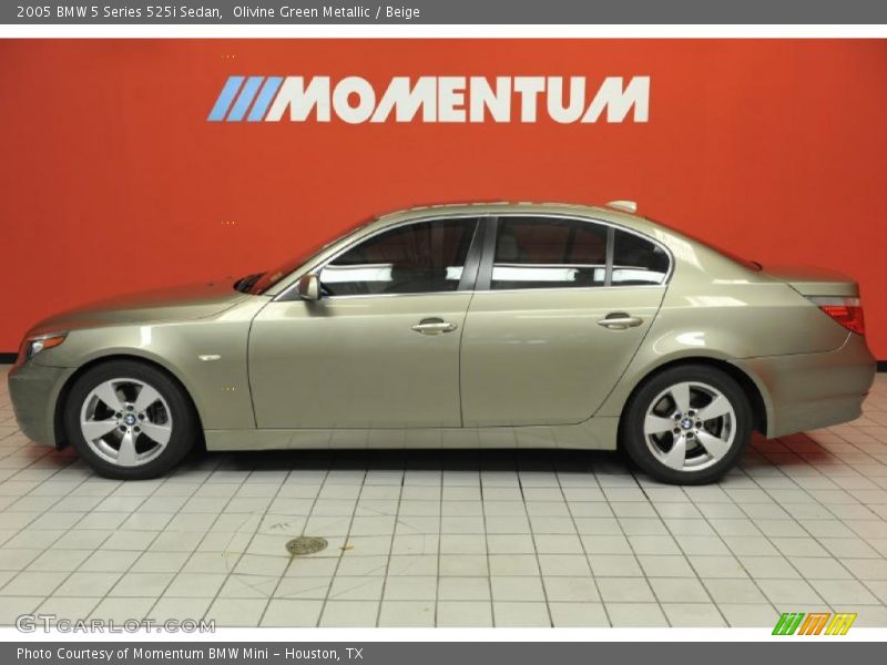 Olivine Green Metallic / Beige 2005 BMW 5 Series 525i Sedan