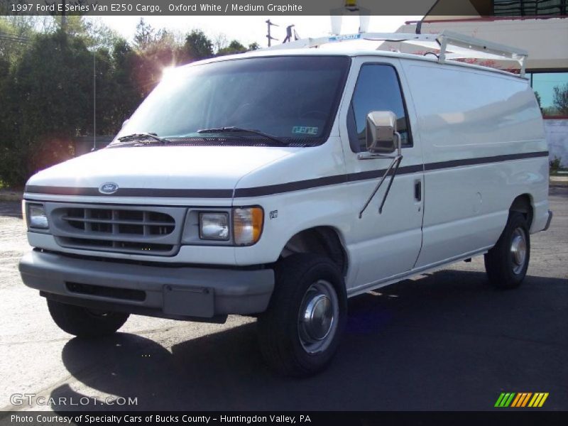 Oxford White / Medium Graphite 1997 Ford E Series Van E250 Cargo