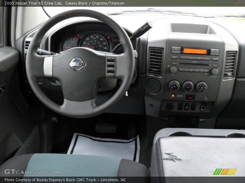 Galaxy Black / Graphite/Titanium 2005 Nissan Titan XE Crew Cab