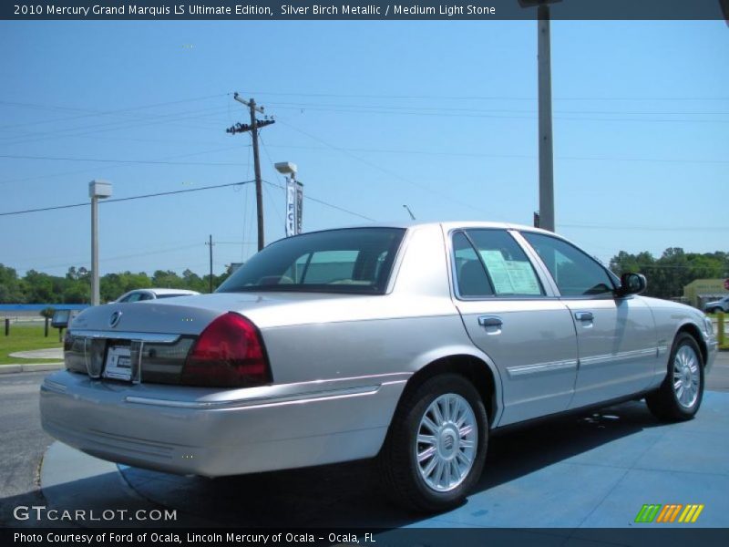 Silver Birch Metallic / Medium Light Stone 2010 Mercury Grand Marquis LS Ultimate Edition