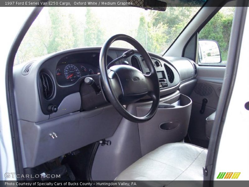 Oxford White / Medium Graphite 1997 Ford E Series Van E250 Cargo