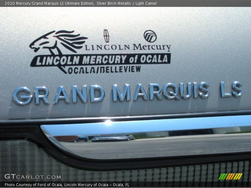Silver Birch Metallic / Light Camel 2010 Mercury Grand Marquis LS Ultimate Edition