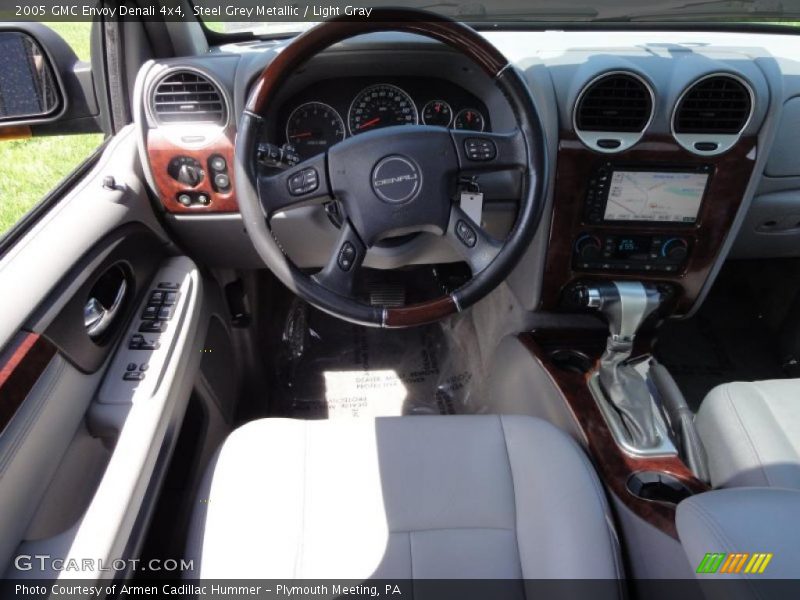 Steel Grey Metallic / Light Gray 2005 GMC Envoy Denali 4x4