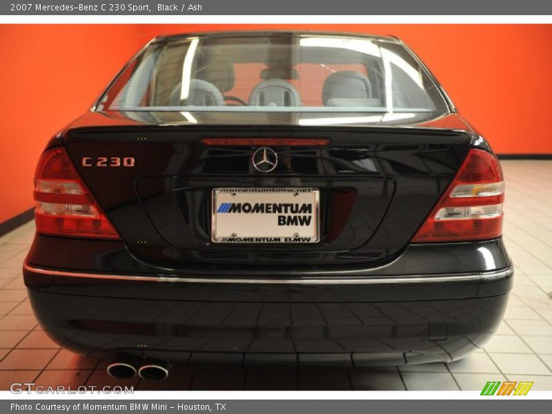 Black / Ash 2007 Mercedes-Benz C 230 Sport