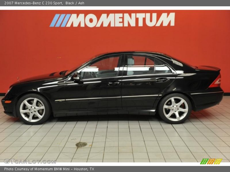 Black / Ash 2007 Mercedes-Benz C 230 Sport
