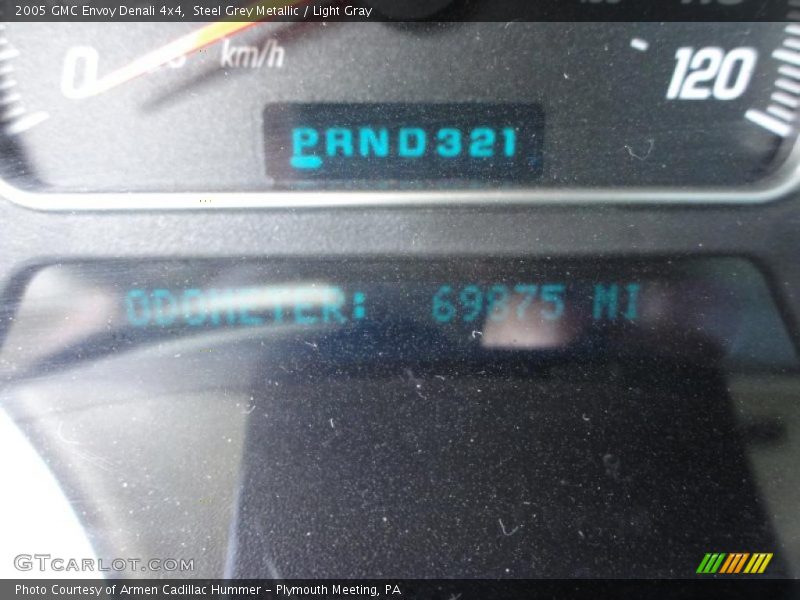 Steel Grey Metallic / Light Gray 2005 GMC Envoy Denali 4x4