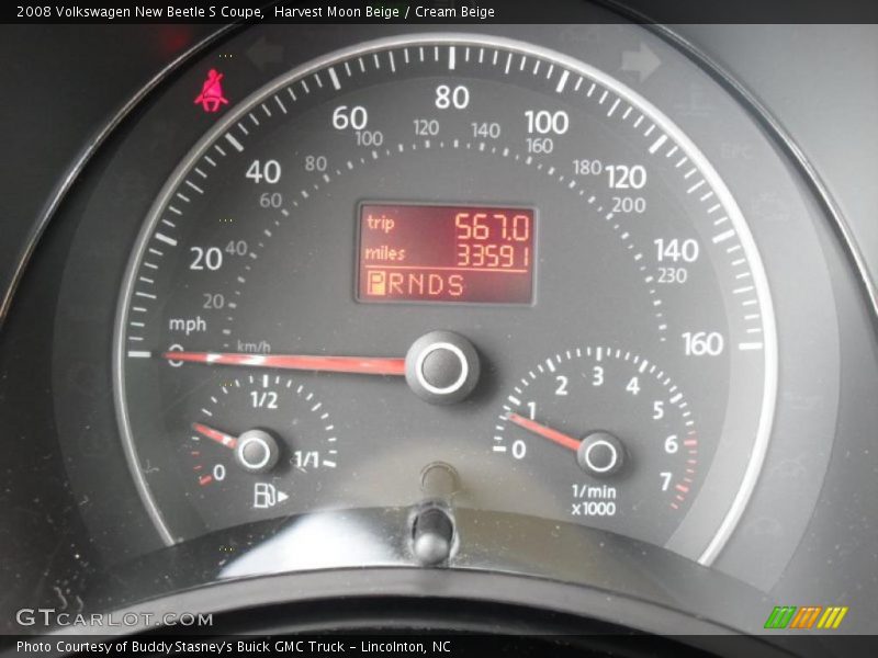  2008 New Beetle S Coupe S Coupe Gauges