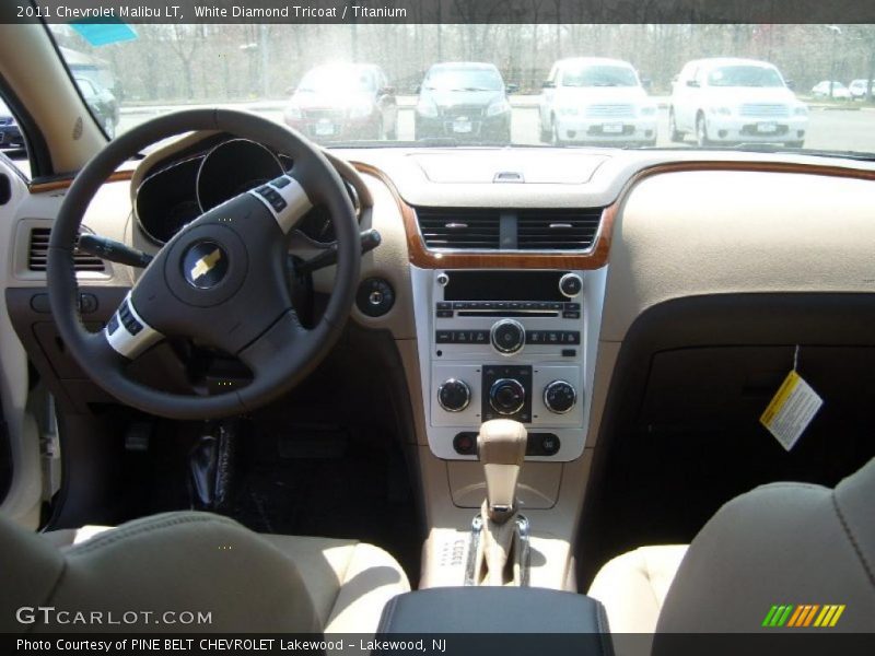 White Diamond Tricoat / Titanium 2011 Chevrolet Malibu LT
