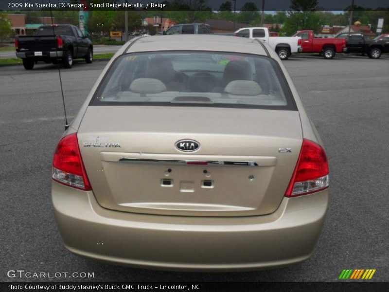 Sand Beige Metallic / Beige 2009 Kia Spectra EX Sedan