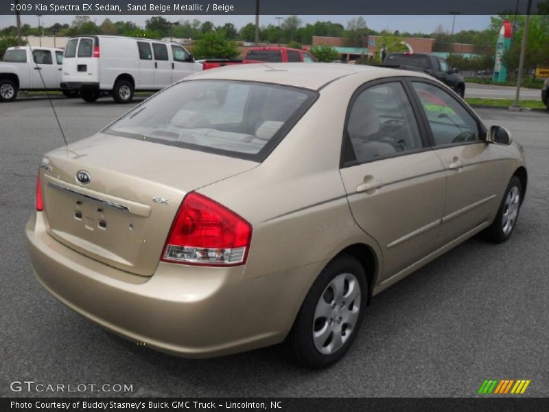 Sand Beige Metallic / Beige 2009 Kia Spectra EX Sedan