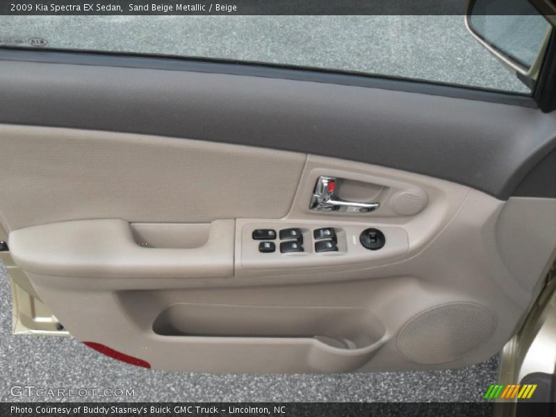 Sand Beige Metallic / Beige 2009 Kia Spectra EX Sedan