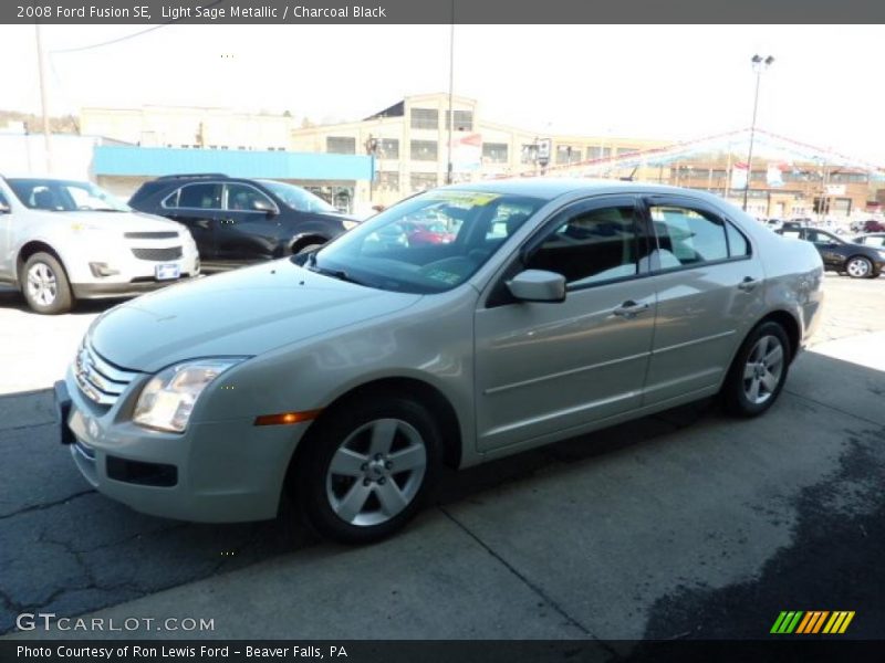 Light Sage Metallic / Charcoal Black 2008 Ford Fusion SE