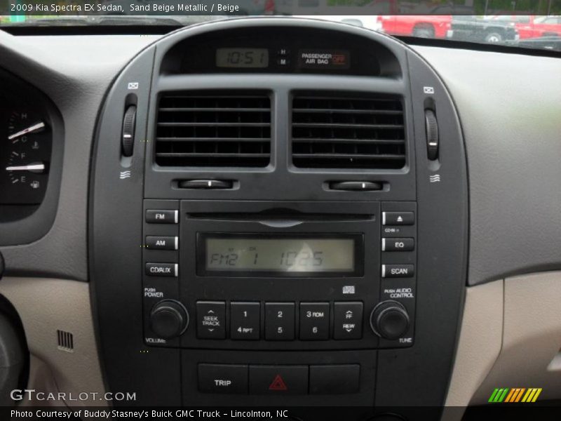 Sand Beige Metallic / Beige 2009 Kia Spectra EX Sedan