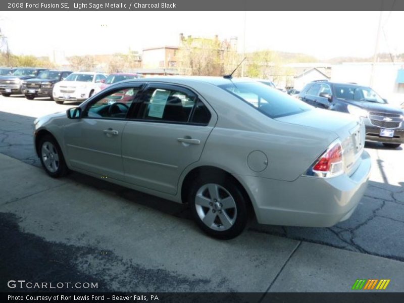 Light Sage Metallic / Charcoal Black 2008 Ford Fusion SE