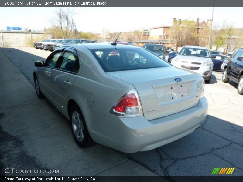 Light Sage Metallic / Charcoal Black 2008 Ford Fusion SE