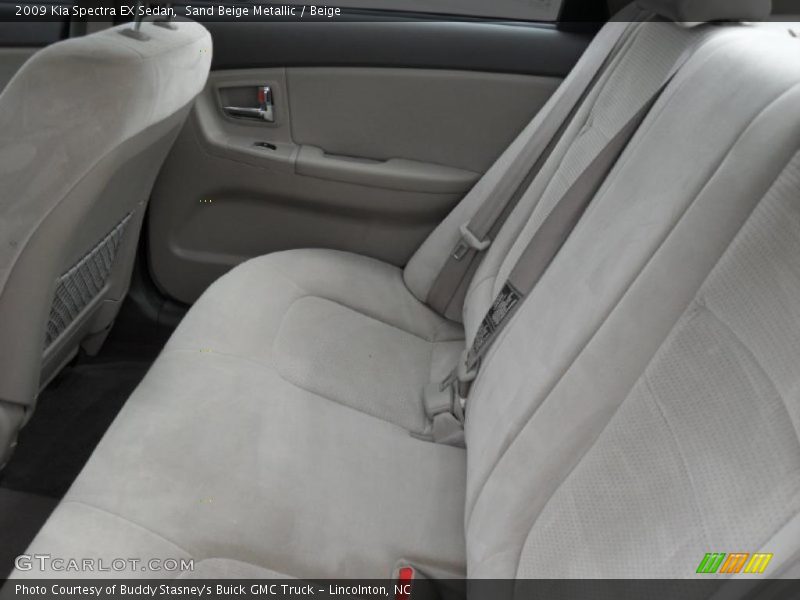 Sand Beige Metallic / Beige 2009 Kia Spectra EX Sedan