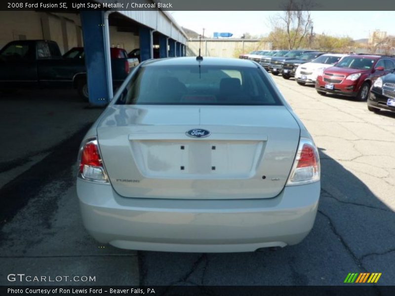 Light Sage Metallic / Charcoal Black 2008 Ford Fusion SE