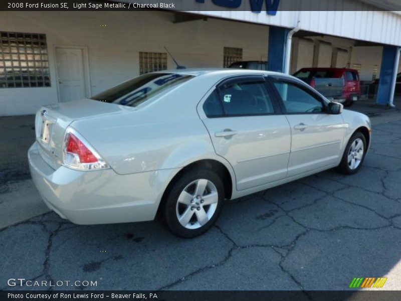 Light Sage Metallic / Charcoal Black 2008 Ford Fusion SE