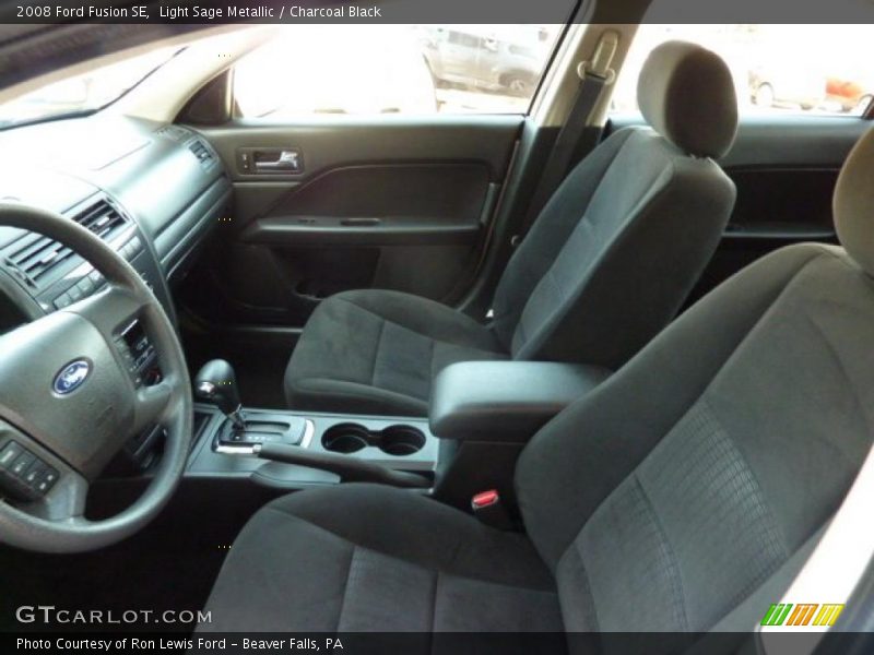 Light Sage Metallic / Charcoal Black 2008 Ford Fusion SE