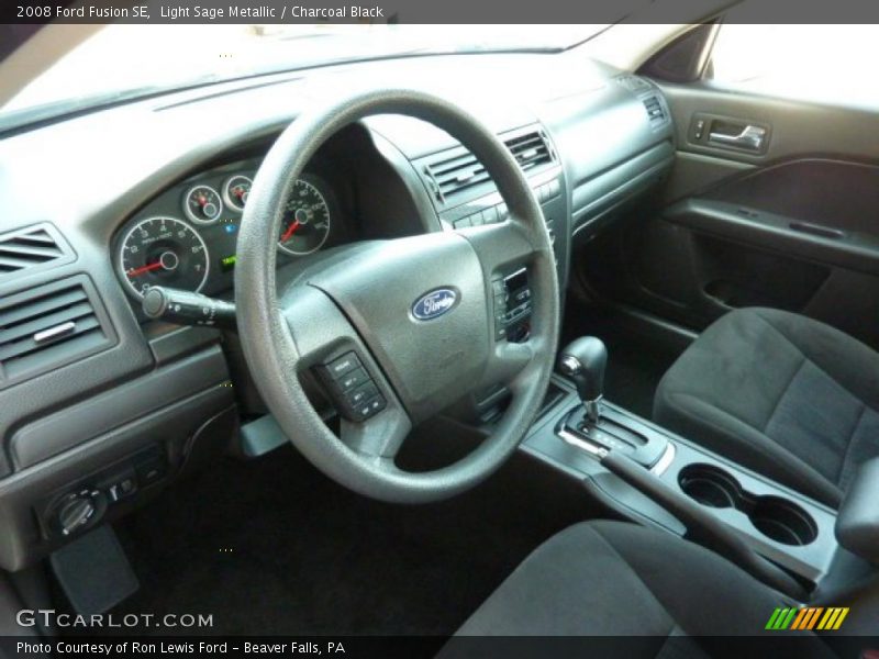 Light Sage Metallic / Charcoal Black 2008 Ford Fusion SE