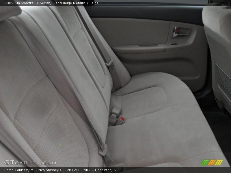 Sand Beige Metallic / Beige 2009 Kia Spectra EX Sedan