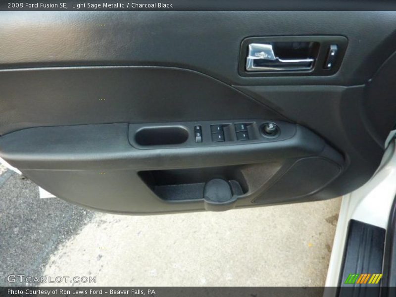 Light Sage Metallic / Charcoal Black 2008 Ford Fusion SE