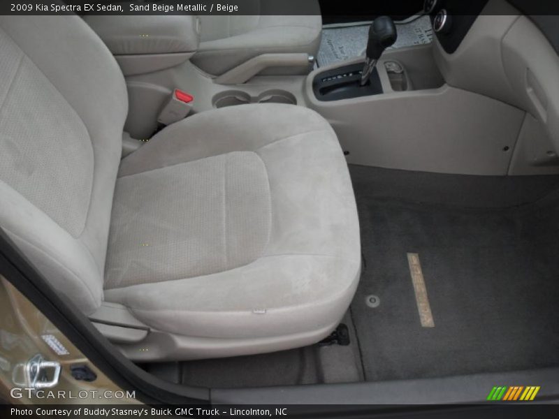 Sand Beige Metallic / Beige 2009 Kia Spectra EX Sedan