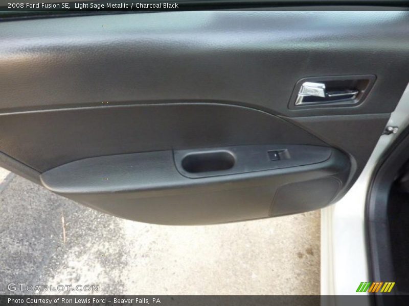 Light Sage Metallic / Charcoal Black 2008 Ford Fusion SE