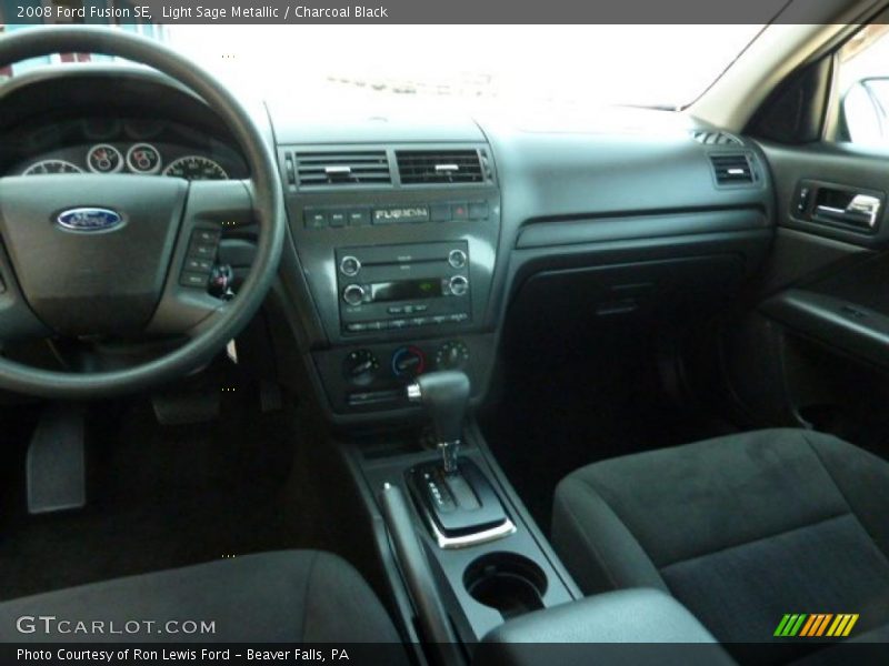 Light Sage Metallic / Charcoal Black 2008 Ford Fusion SE