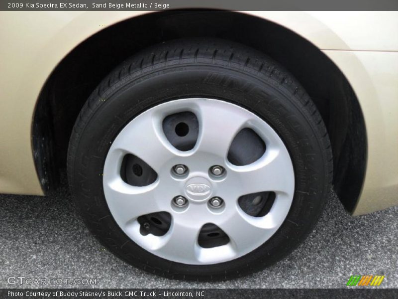 Sand Beige Metallic / Beige 2009 Kia Spectra EX Sedan