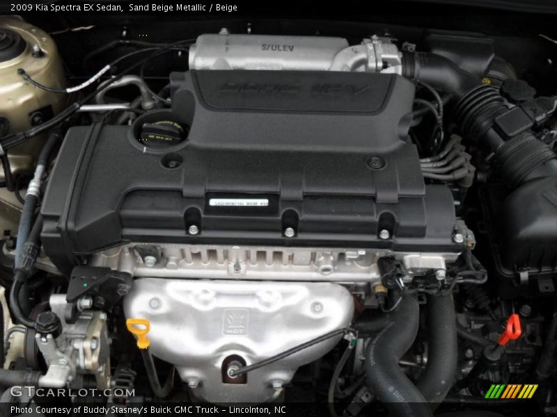 Sand Beige Metallic / Beige 2009 Kia Spectra EX Sedan