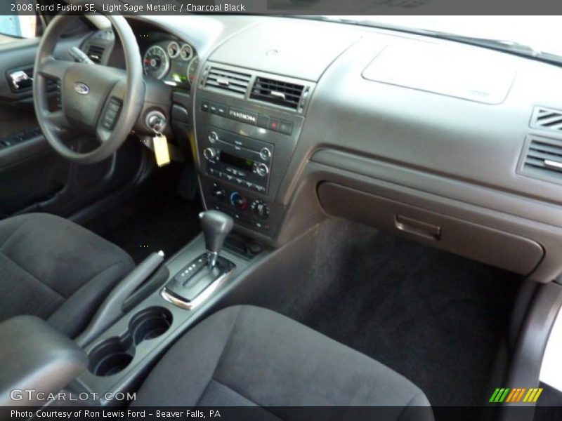 Light Sage Metallic / Charcoal Black 2008 Ford Fusion SE