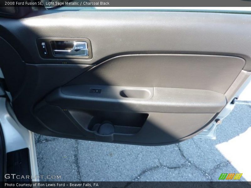 Light Sage Metallic / Charcoal Black 2008 Ford Fusion SE