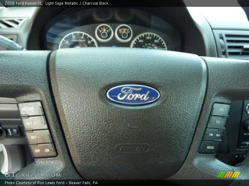 Light Sage Metallic / Charcoal Black 2008 Ford Fusion SE