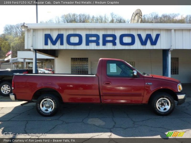 Dark Toreador Red Metallic / Medium Graphite 1999 Ford F150 XLT Regular Cab