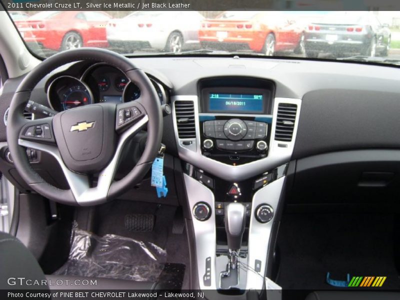 Silver Ice Metallic / Jet Black Leather 2011 Chevrolet Cruze LT