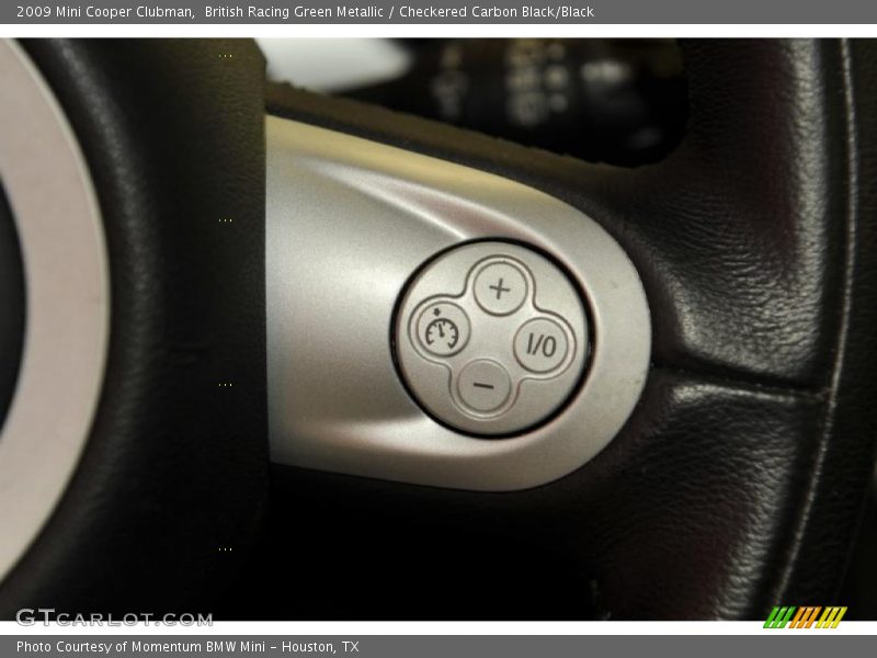 British Racing Green Metallic / Checkered Carbon Black/Black 2009 Mini Cooper Clubman