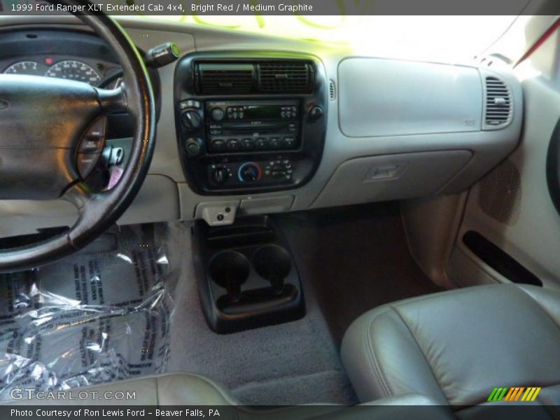 Bright Red / Medium Graphite 1999 Ford Ranger XLT Extended Cab 4x4