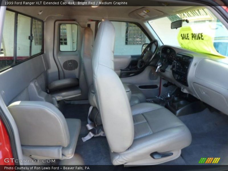 Bright Red / Medium Graphite 1999 Ford Ranger XLT Extended Cab 4x4