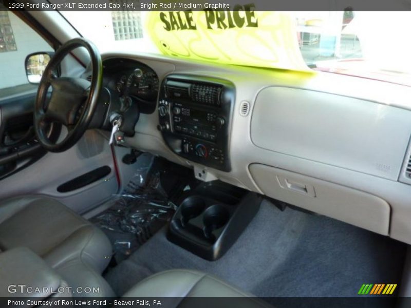 Bright Red / Medium Graphite 1999 Ford Ranger XLT Extended Cab 4x4