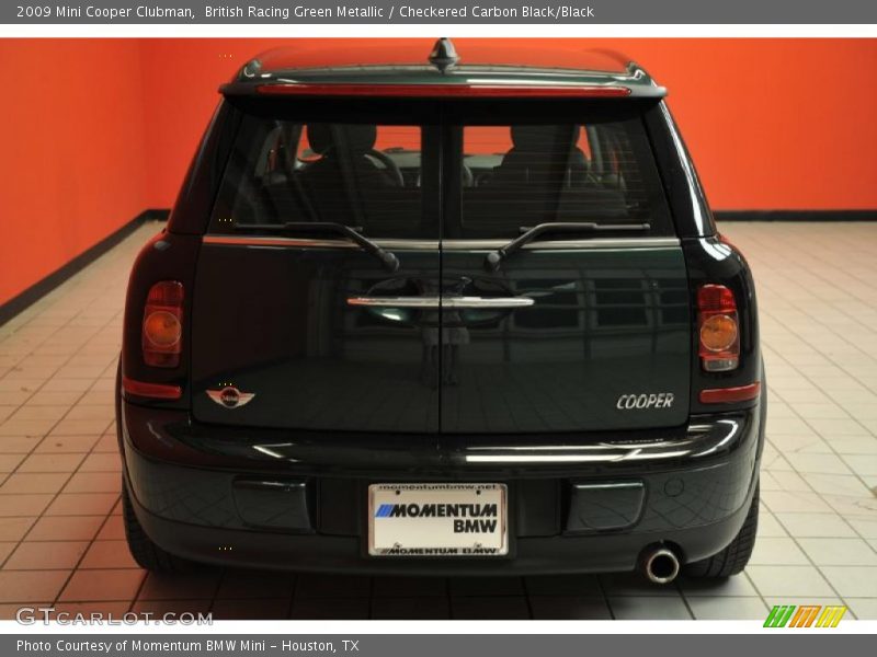 British Racing Green Metallic / Checkered Carbon Black/Black 2009 Mini Cooper Clubman