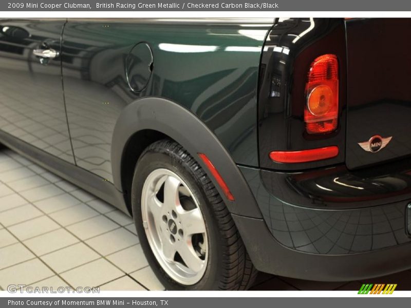 British Racing Green Metallic / Checkered Carbon Black/Black 2009 Mini Cooper Clubman