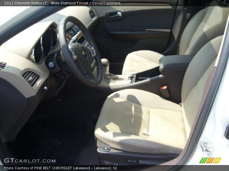 White Diamond Tricoat / Cocoa/Cashmere 2011 Chevrolet Malibu LT