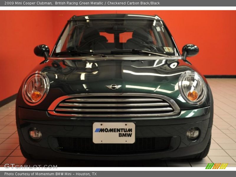 British Racing Green Metallic / Checkered Carbon Black/Black 2009 Mini Cooper Clubman