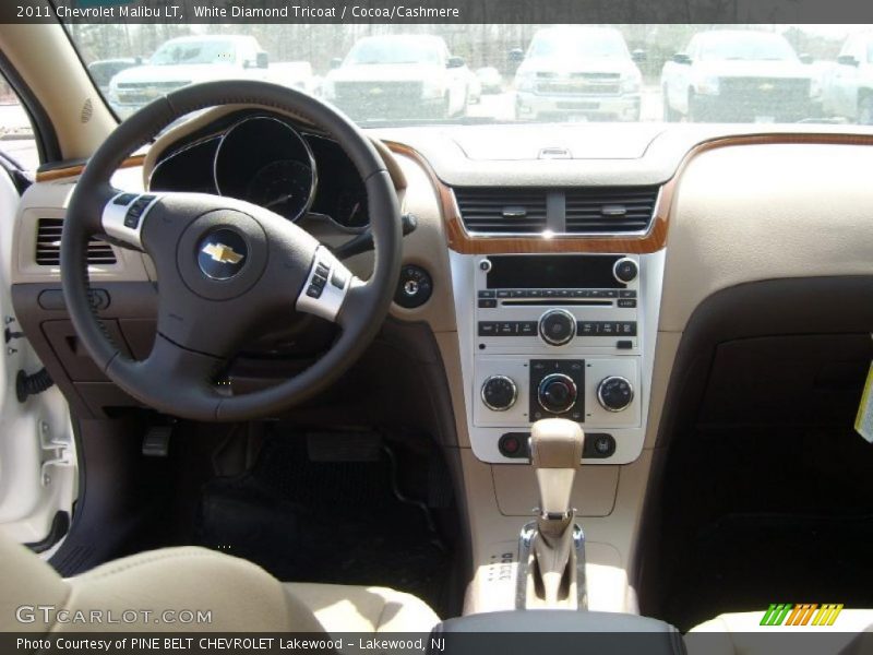 White Diamond Tricoat / Cocoa/Cashmere 2011 Chevrolet Malibu LT