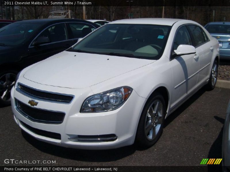 Summit White / Titanium 2011 Chevrolet Malibu LT
