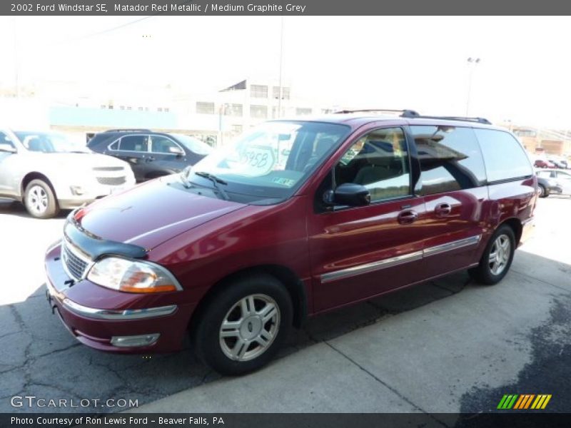 Matador Red Metallic / Medium Graphite Grey 2002 Ford Windstar SE