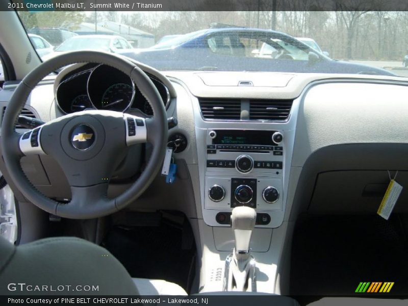 Summit White / Titanium 2011 Chevrolet Malibu LT