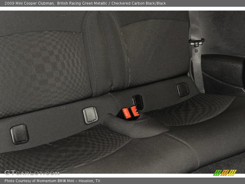 British Racing Green Metallic / Checkered Carbon Black/Black 2009 Mini Cooper Clubman