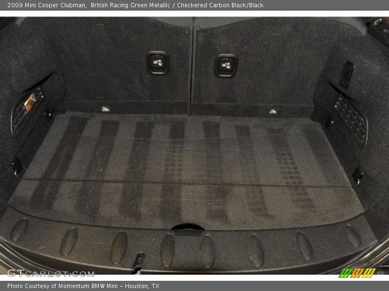 British Racing Green Metallic / Checkered Carbon Black/Black 2009 Mini Cooper Clubman